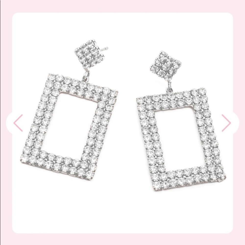 NWT Frasier Sterling Sweet and Sour cubic zirconia silver accent dangly earrings - Picture 6 of 10